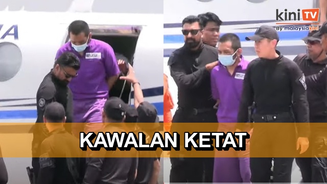 Suspek kes tembak KLIA tiba di Subang dari Kelantan