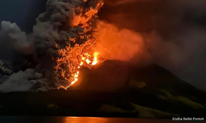 气象局：印火山喷发未影响东马空气素质