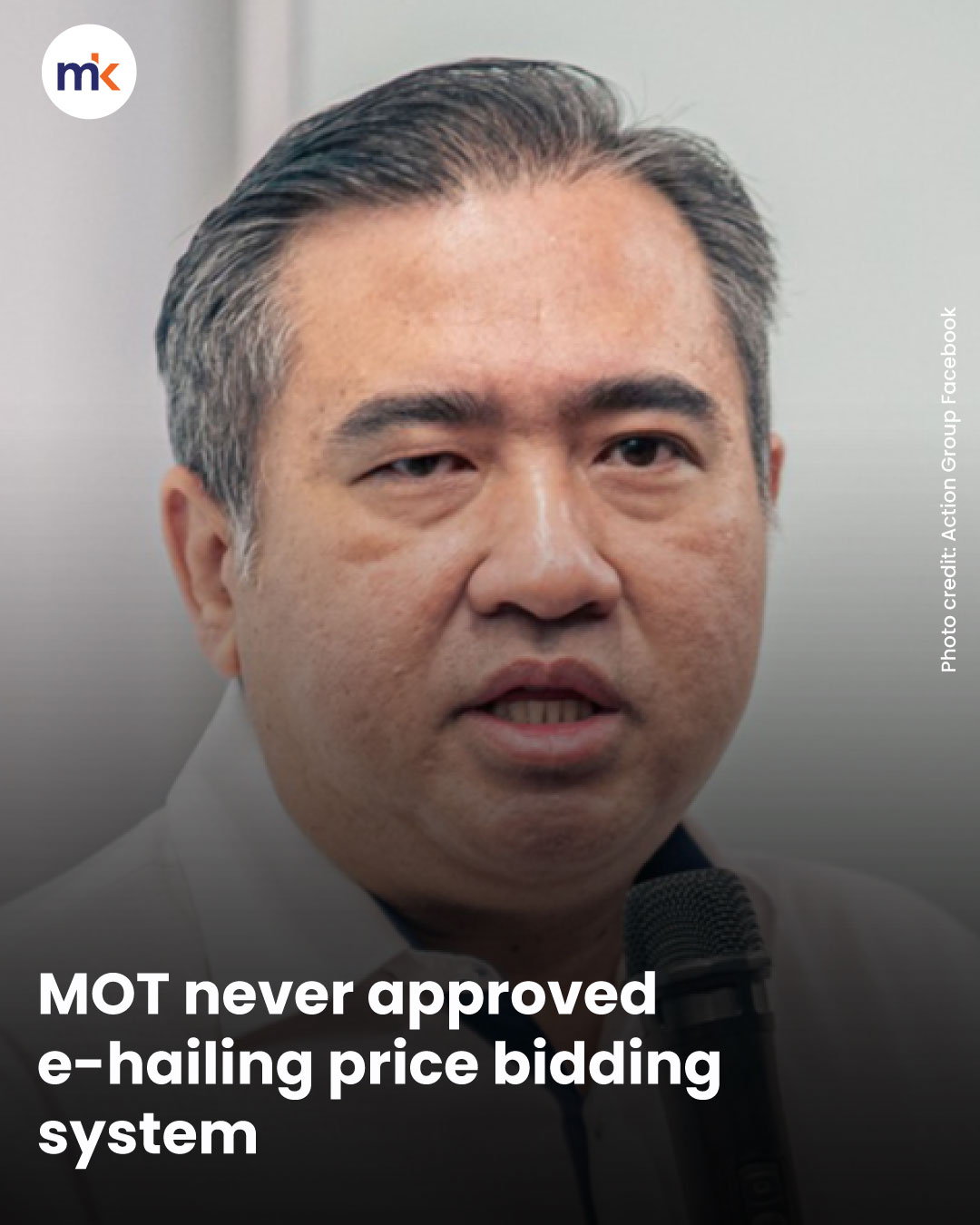 MOT never approved e-hailing price bidding system