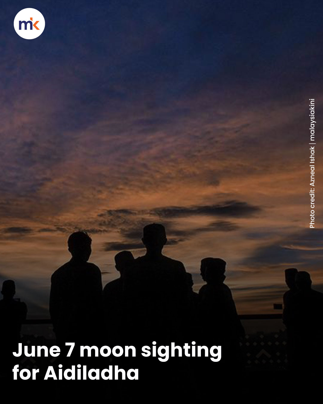 June 7 moon sighting for Aidiladha