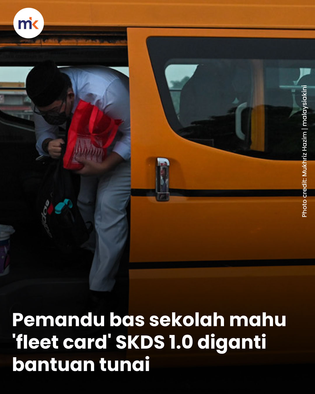 Pemandu bas sekolah mahu 'fleet card' SKDS 1.0 diganti bantuan tunai
