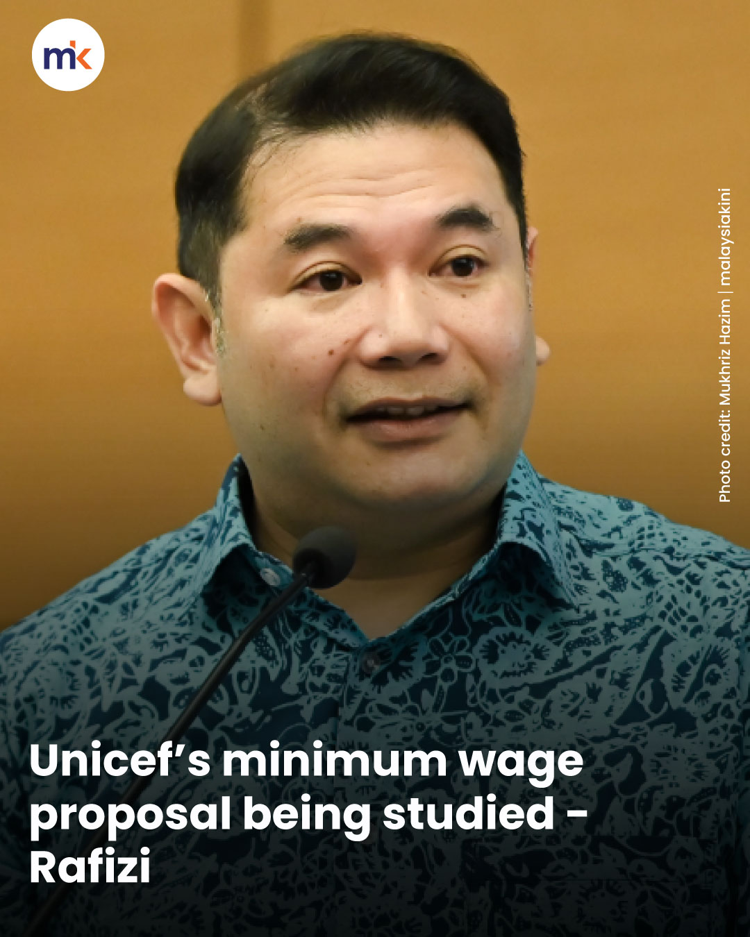 Unicef’s minimum wage proposal being studied - Rafizi