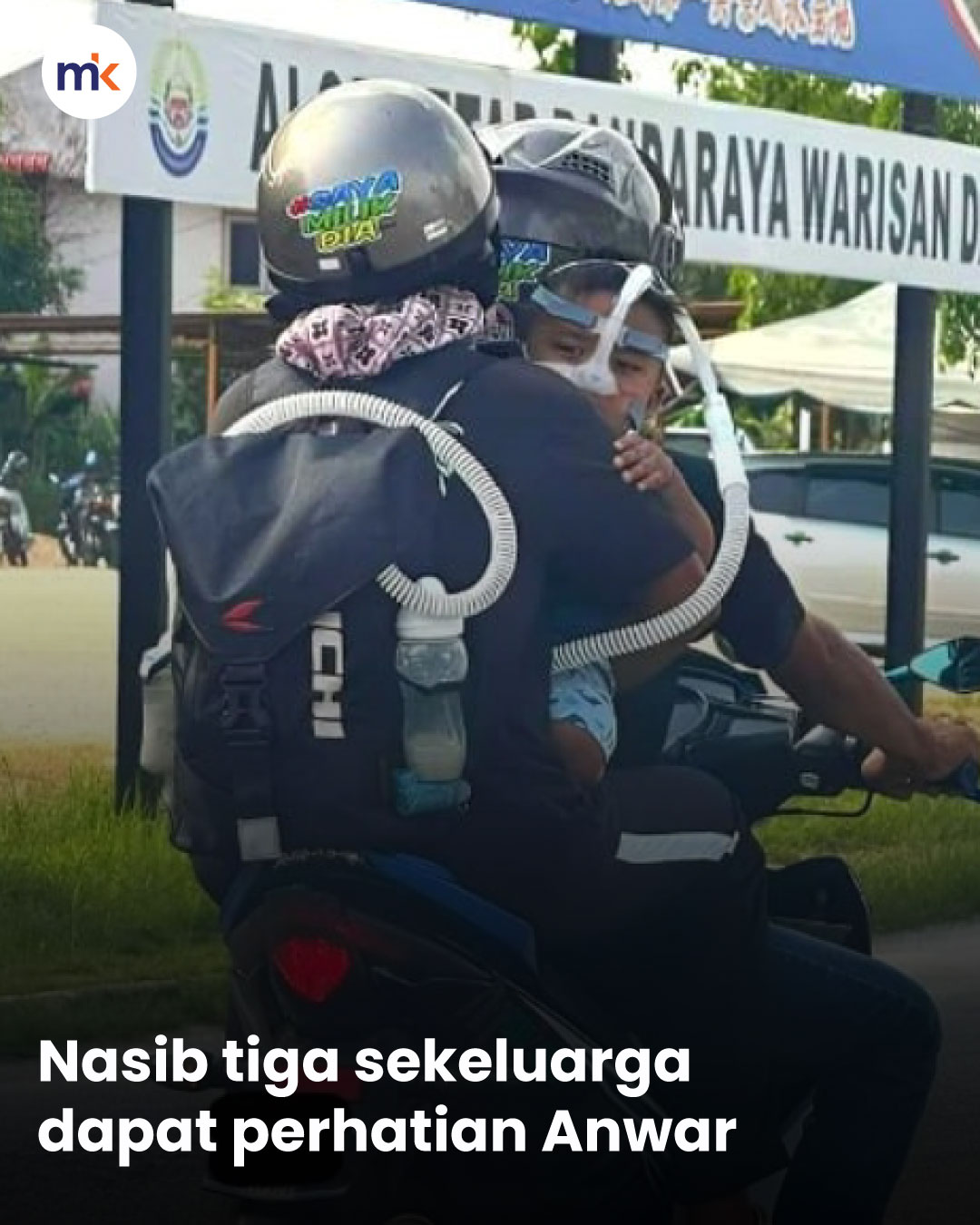 Nasib tiga sekeluarga dapat perhatian Anwar
