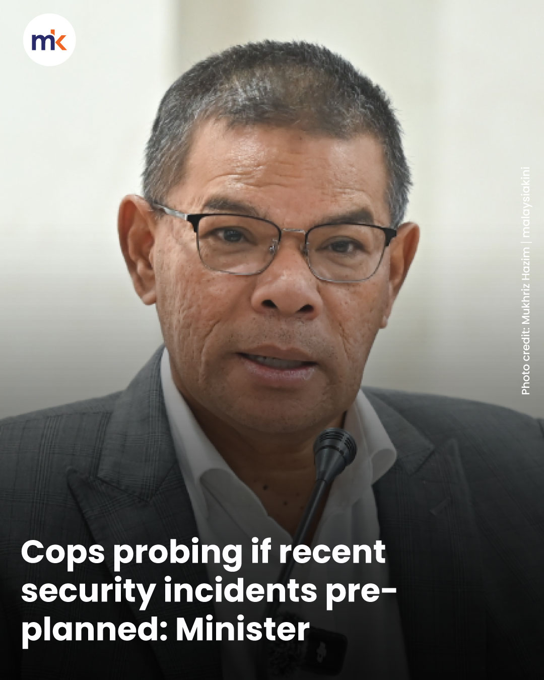 Cops probing if recent security incidents pre-planned: Minister