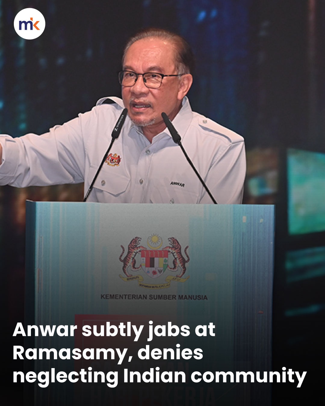 Anwar subtly jabs at Ramasamy, denies neglecting Indian community