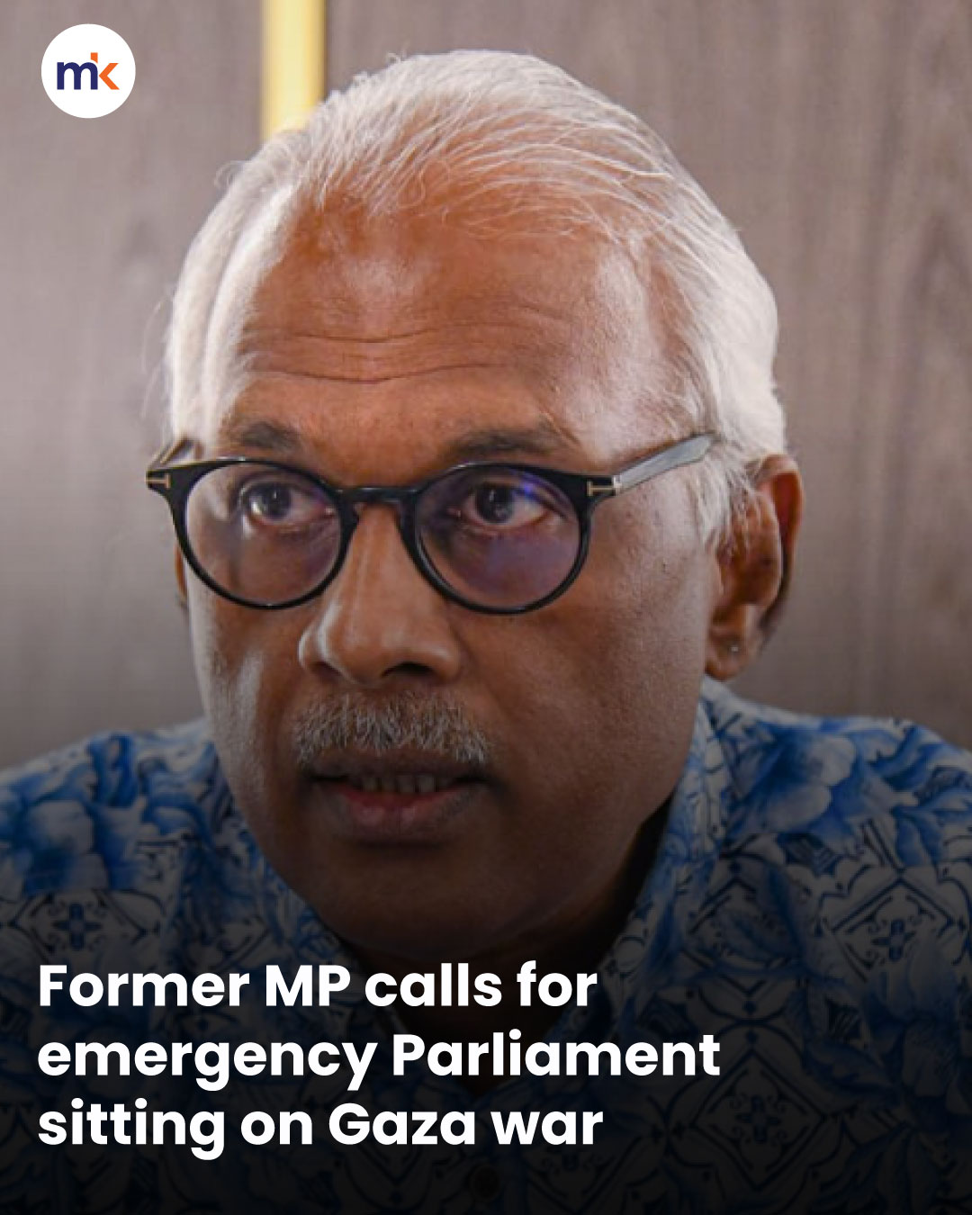 Former MP calls for emergency Parliament sitting on Gaza war