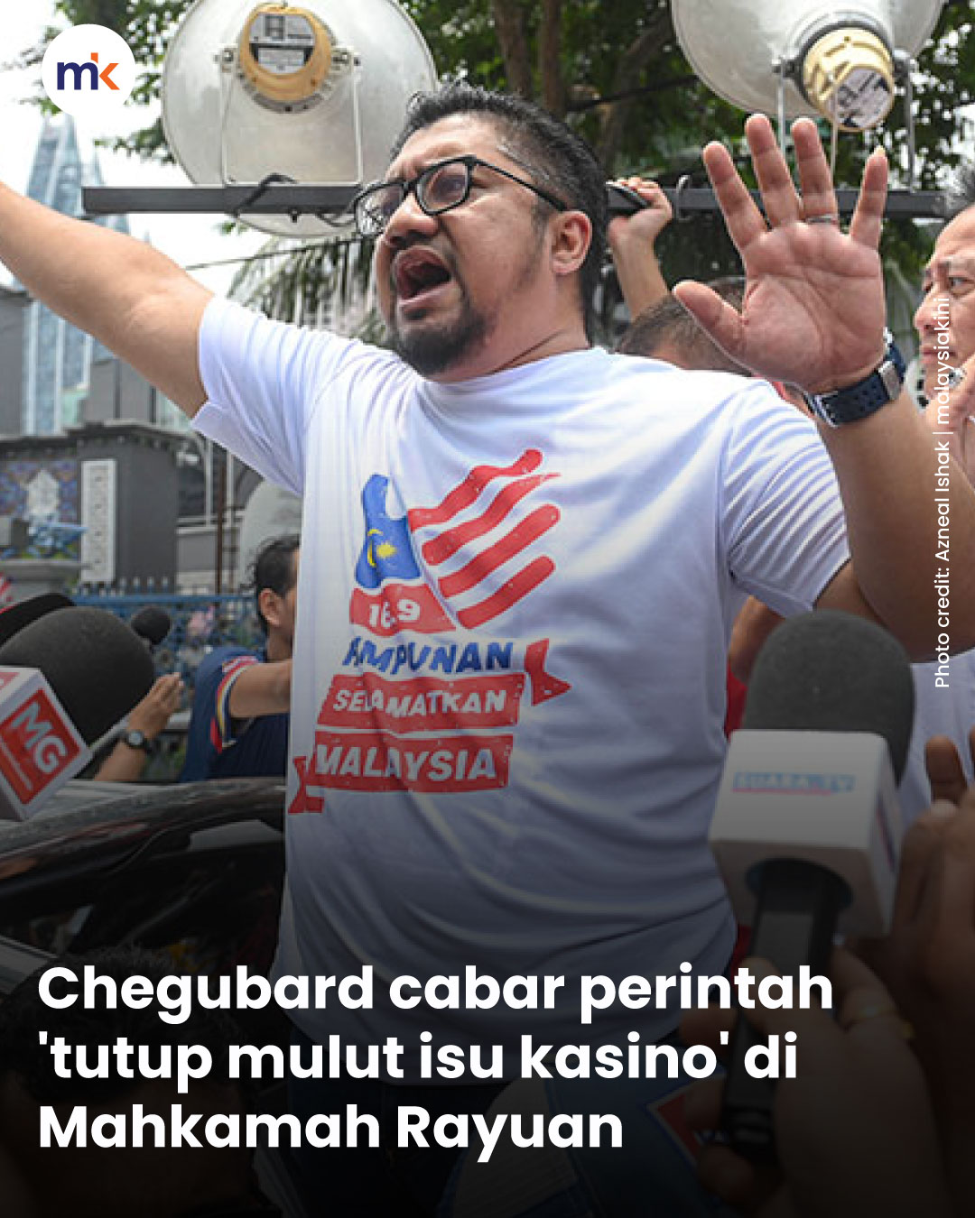Chegubard cabar perintah 'tutup mulut isu kasino' di Mahkamah Rayuan