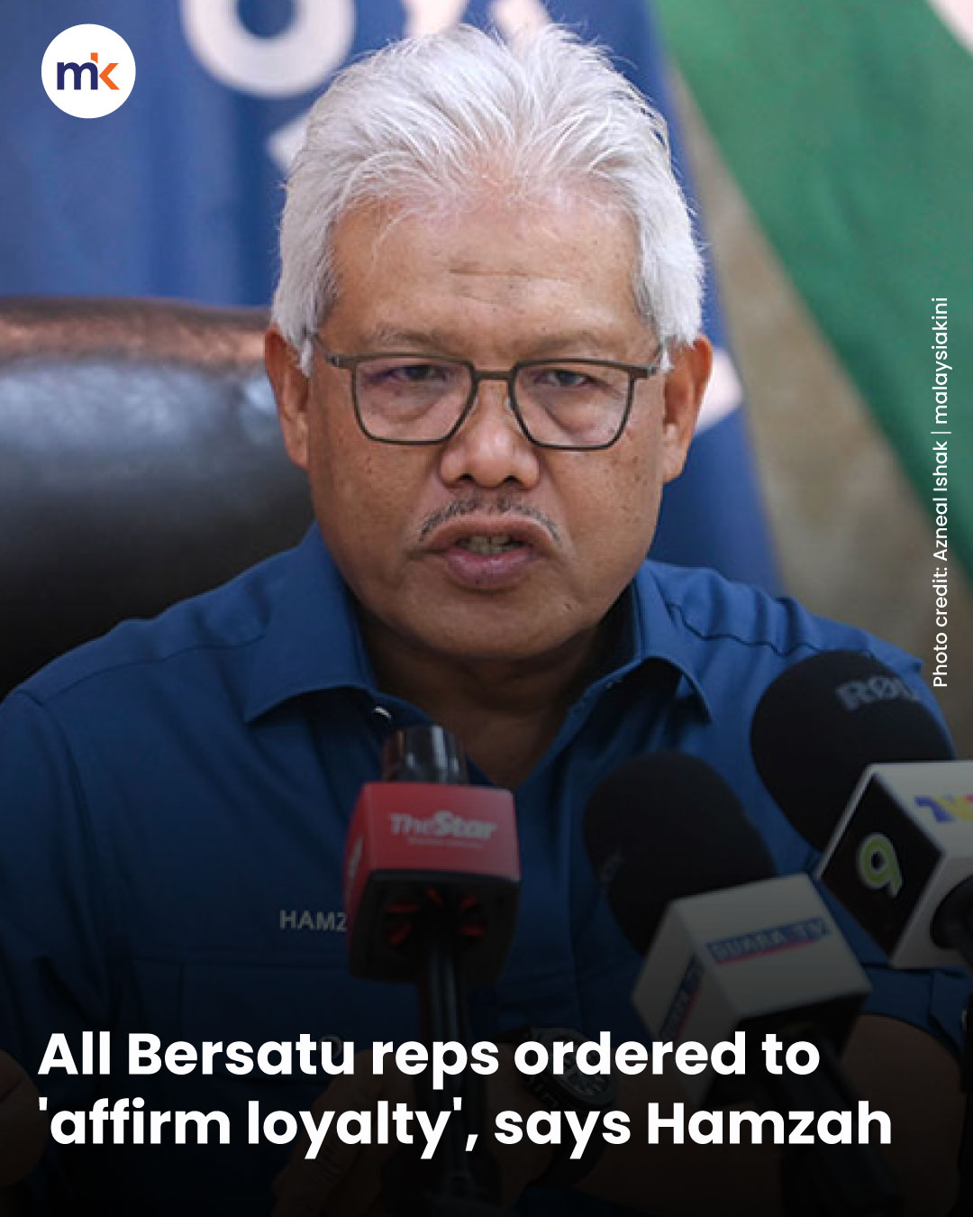 All Bersatu reps ordered to 'affirm loyalty', says Hamzah