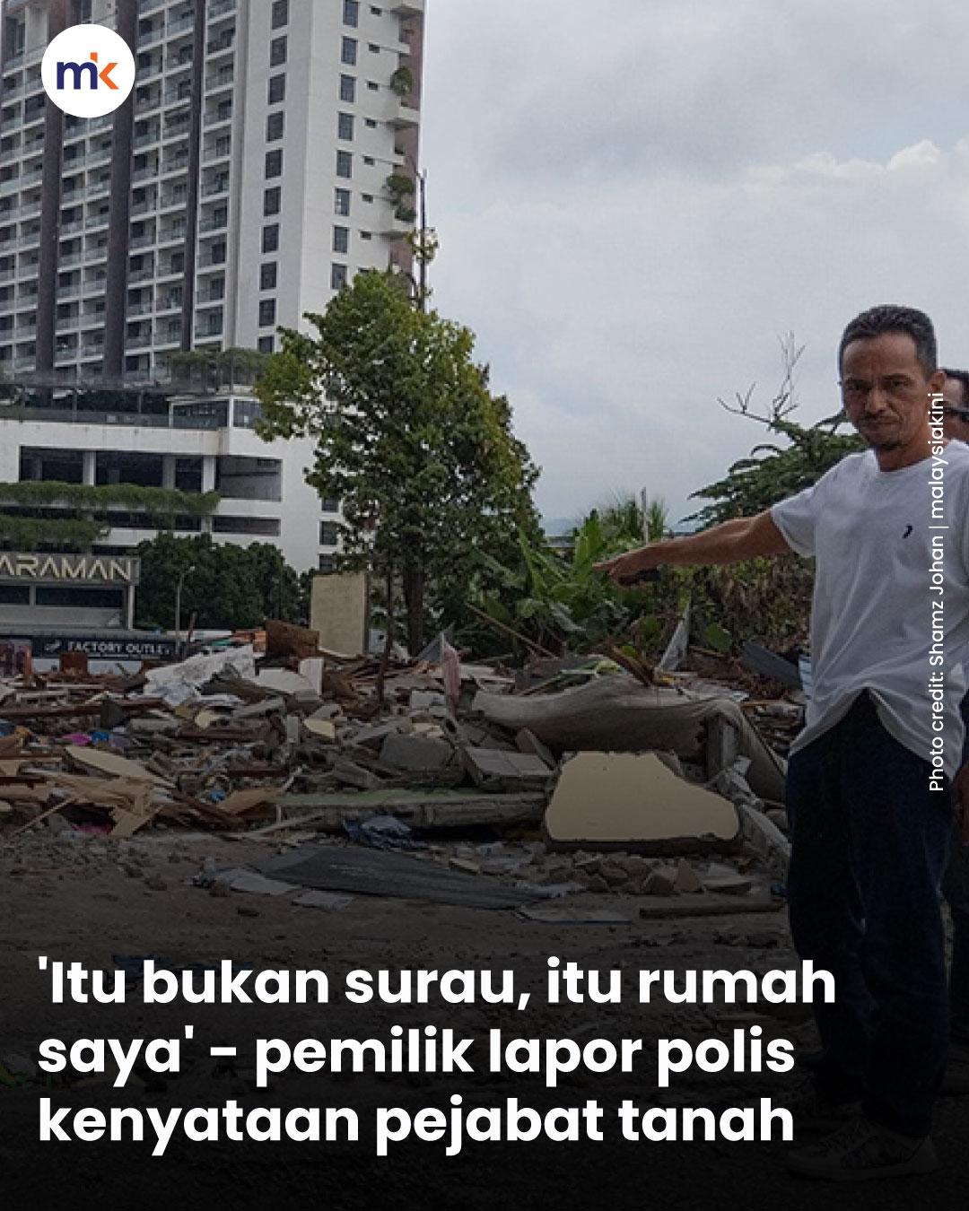 'Itu bukan surau, itu rumah saya' - pemilik lapor polis kenyataan pejabat tanah