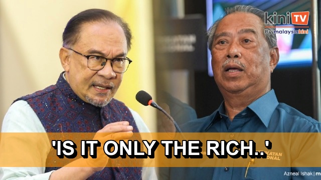 'Is it only the rich who are affected?' - Muhyiddin asks Anwar following price hikes