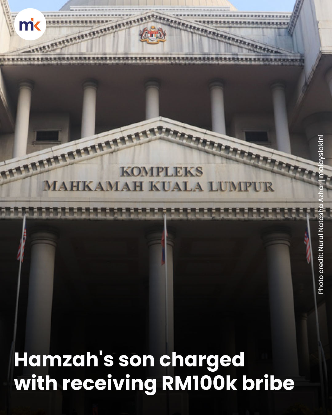 Hamzah's son charged with receiving RM100k bribe