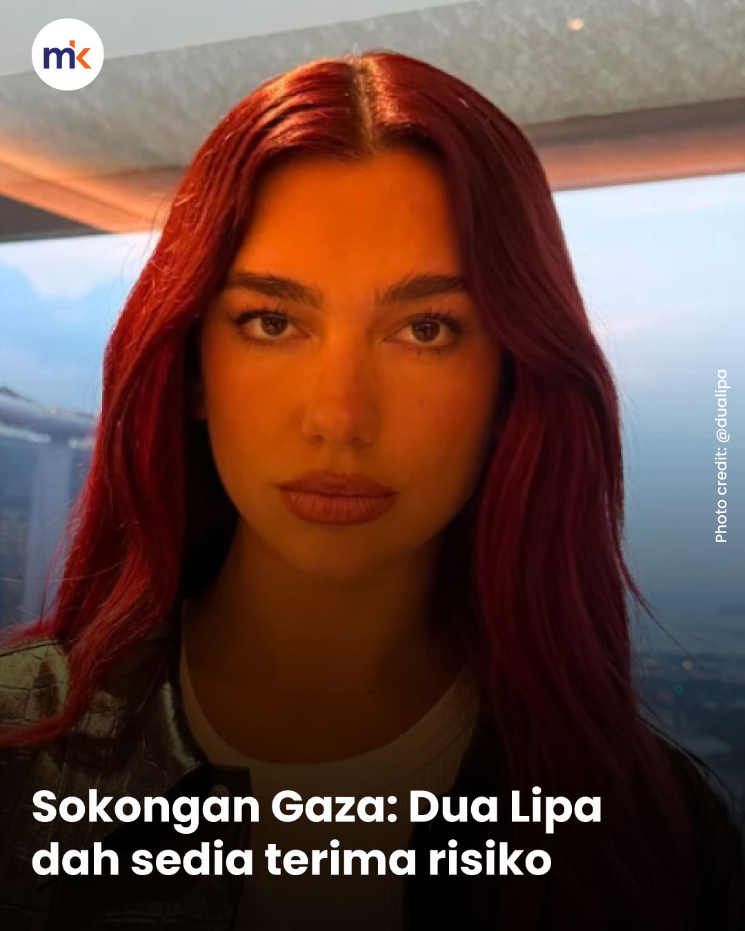 Sokongan Gaza: Dua Lipa dah sedia terima risiko
