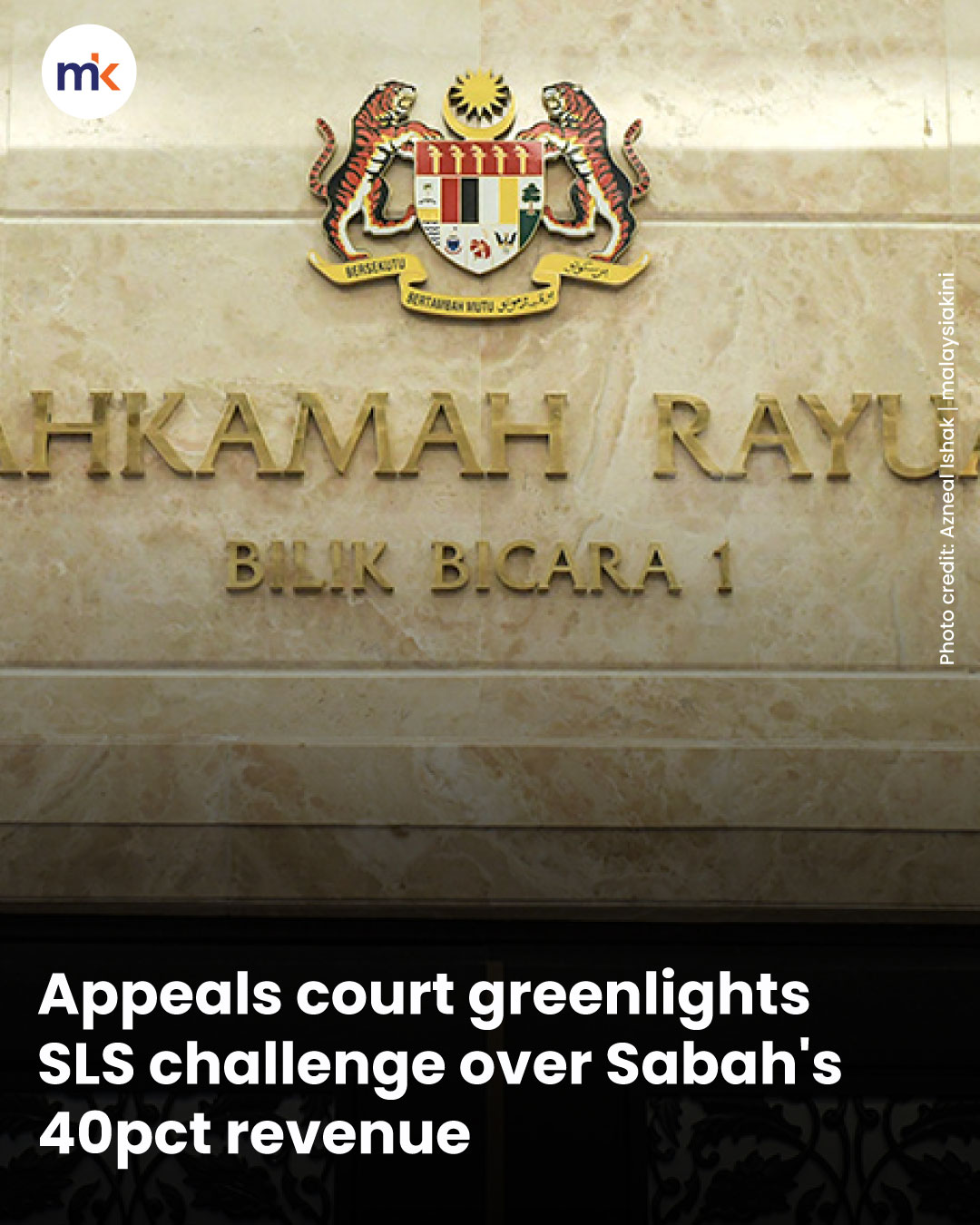 Appeals court greenlights SLS challenge over Sabah's 40pct revenue