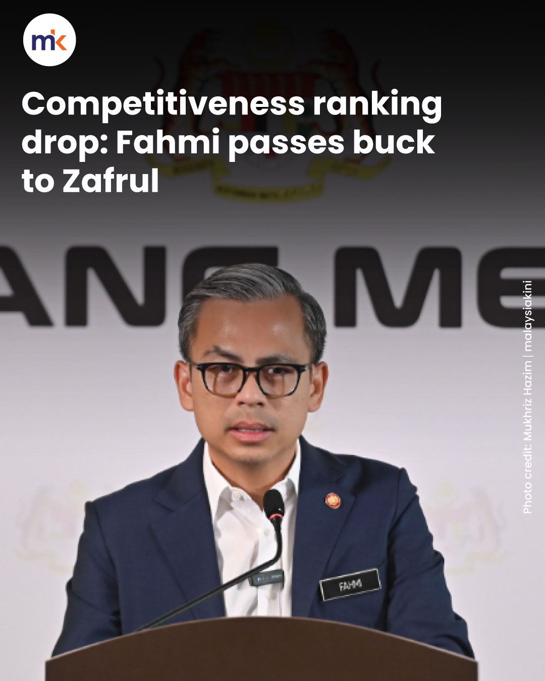 Competitiveness ranking drop: Fahmi passes buck to Zafrul