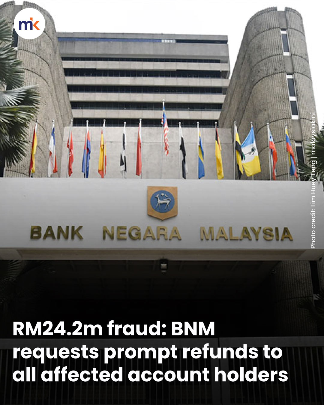 RM24.2m fraud: BNM requests prompt refunds to all affected account holders
