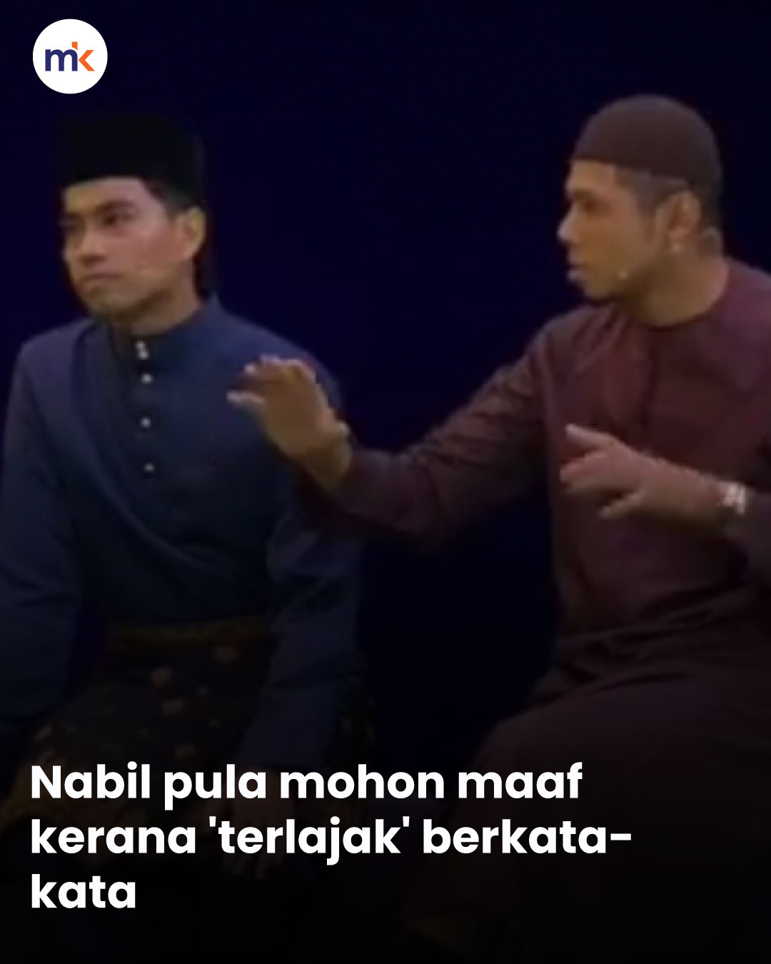 Nabil pula mohon maaf kerana 'terlajak' berkata-kata
