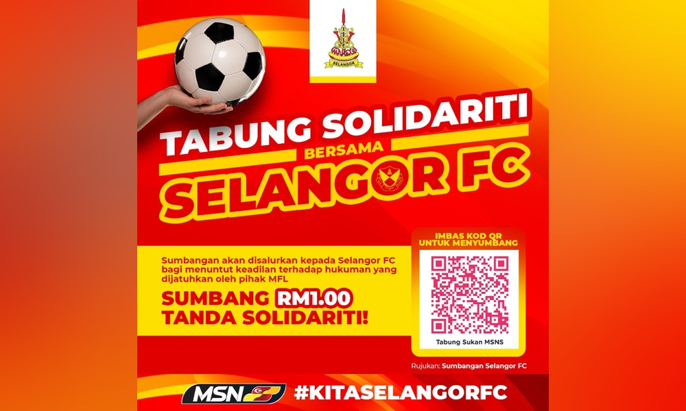 Selangor lancar Tabung Solidariti Selangor FC