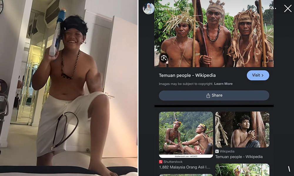 Watie mohon maaf jika ada terasa perlekeh Orang Asli