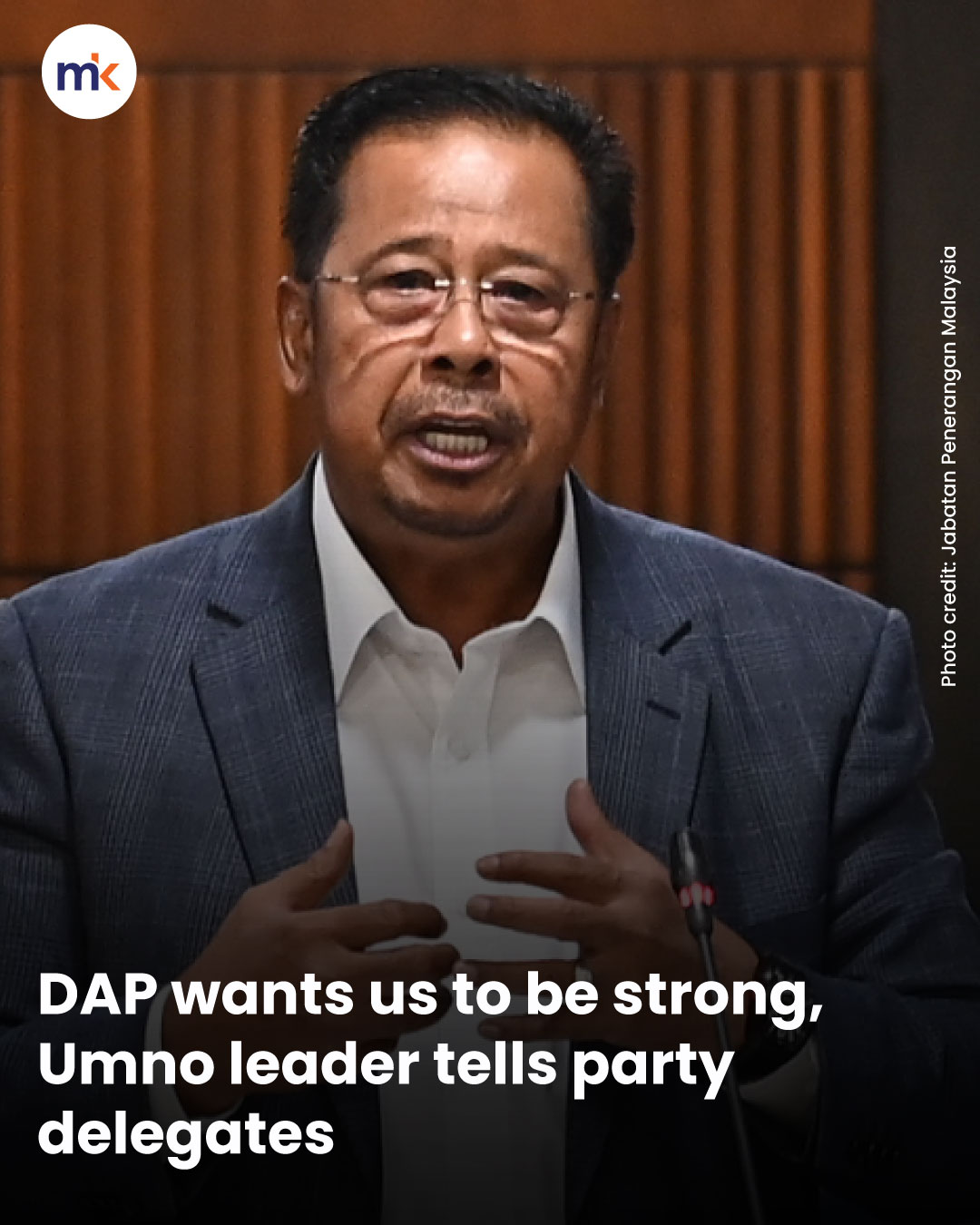 DAP wants us to be strong, Umno leader tells party delegates