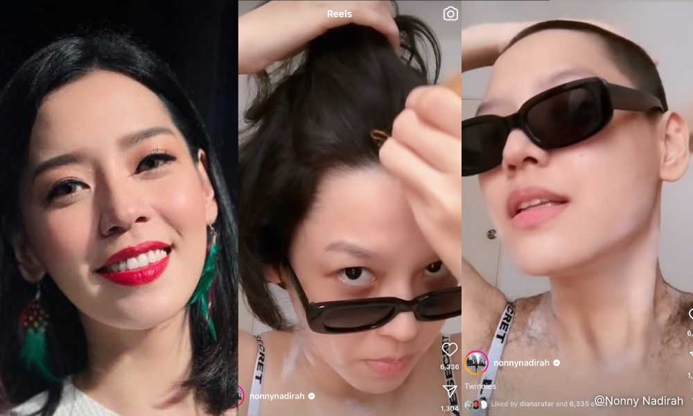 Nonny tutup ruang komen, lepas aksi buka baju cukur kepala
