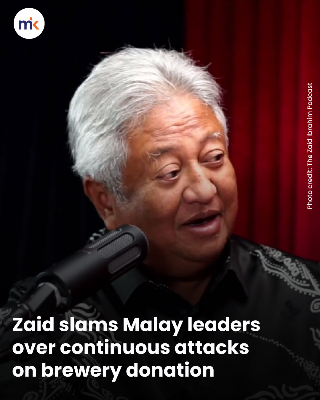 Zaid slams Malay leaders over continuous attacks on brewery donation