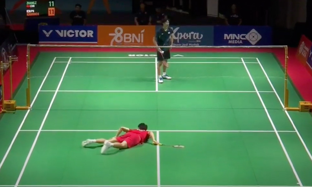 Pemain badminton China mati selepas rebah di gelanggang
