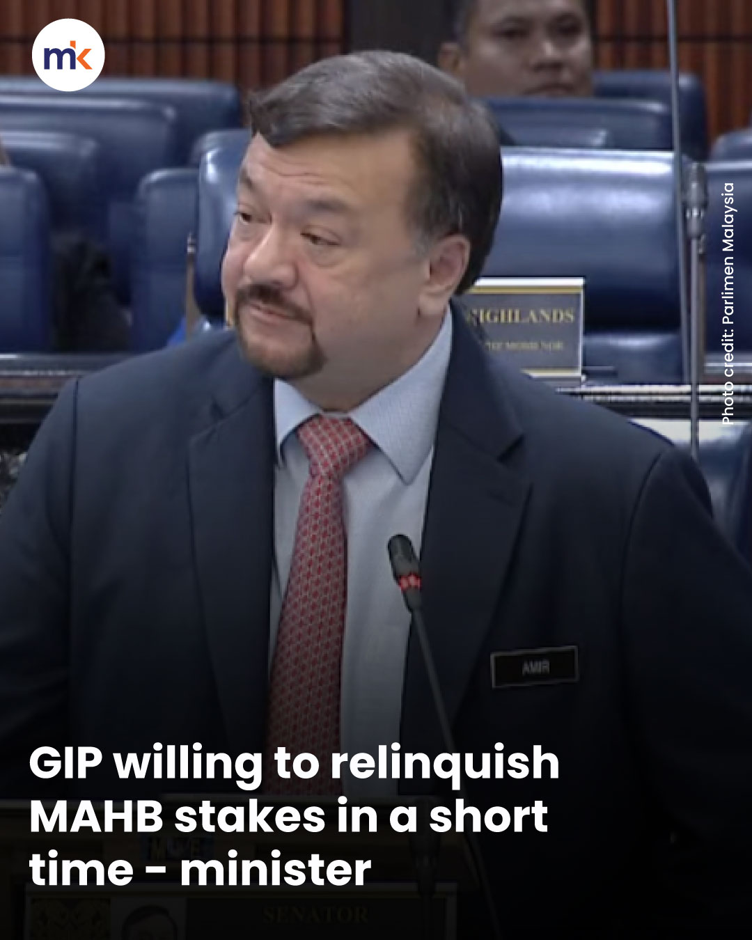 GIP willing to relinquish MAHB stakes in a short time - minister