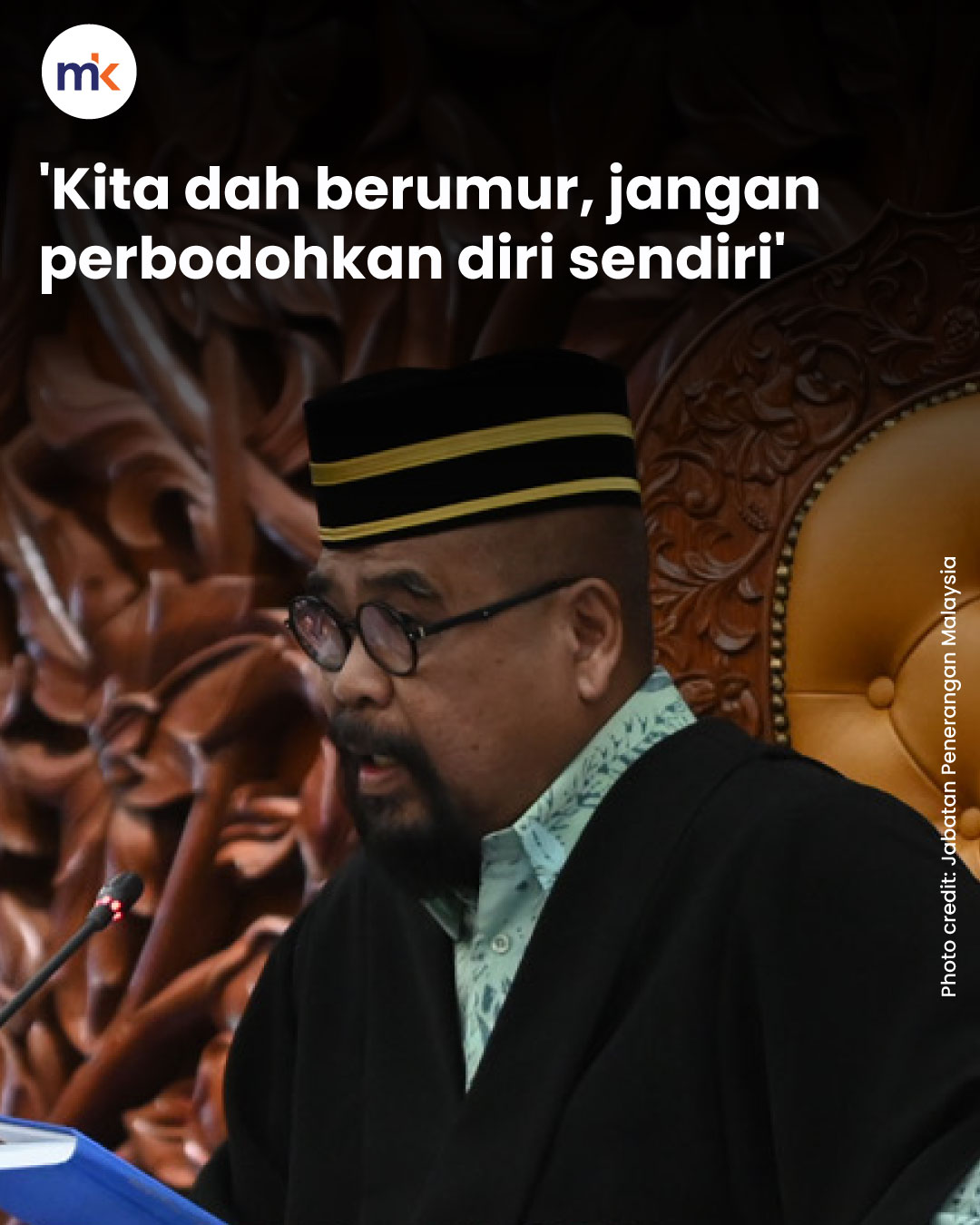 'Kita dah berumur, jangan perbodohkan diri sendiri'
