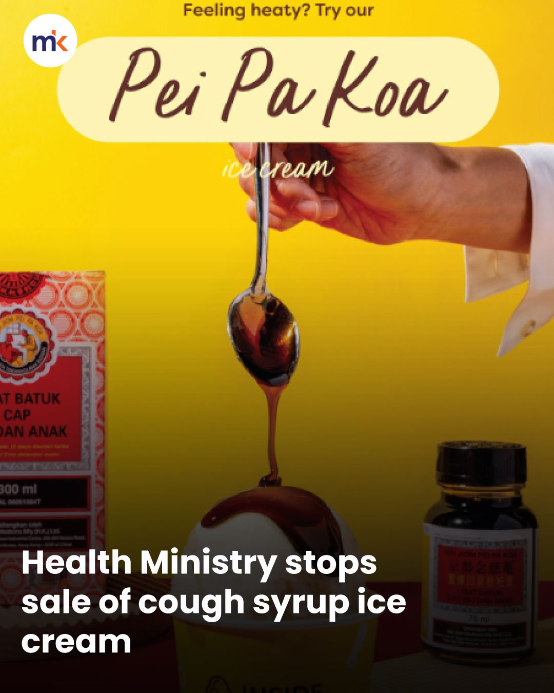 Health Ministry stops sale of cough syrup ice cream