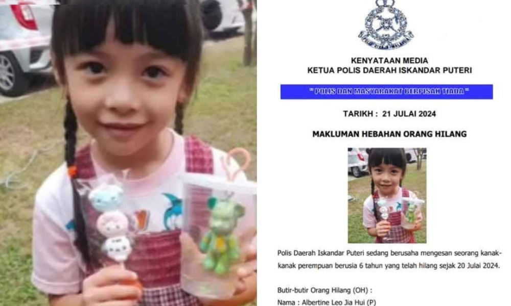 LIVE: 6-year-old found, Johor police holds press conference
