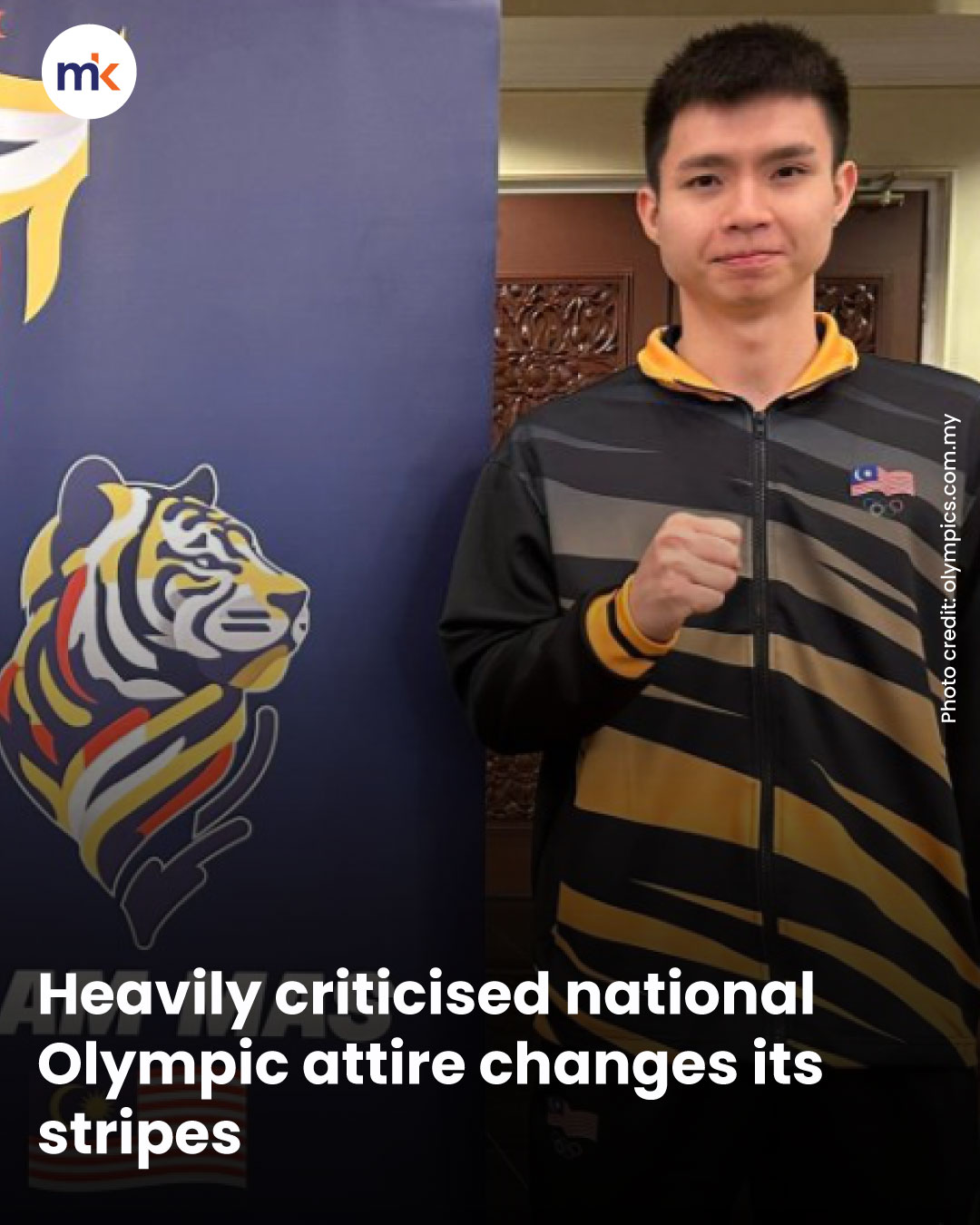 Heavily criticised national Olympic attire changes its stripes