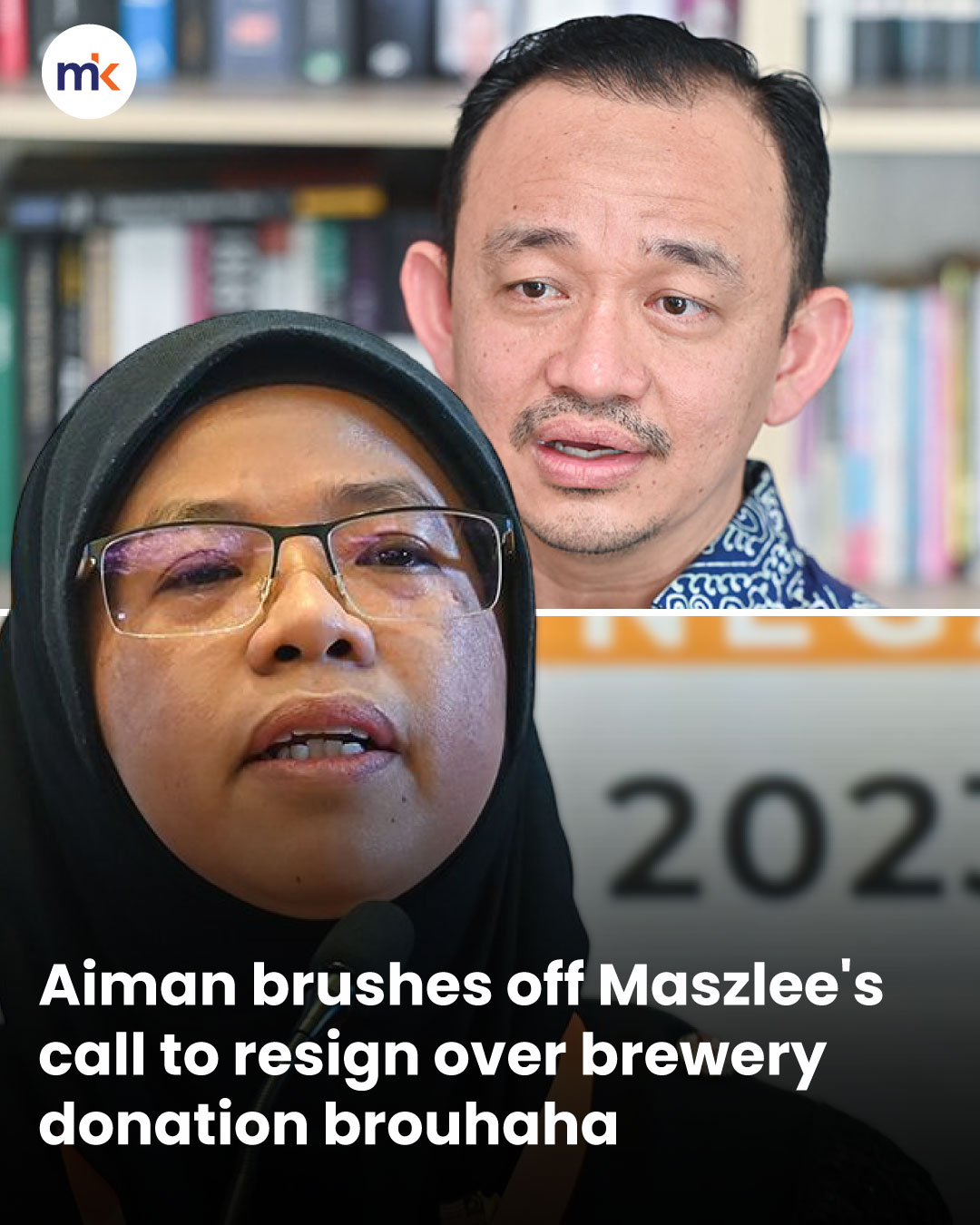 Aiman brushes off Maszlee's call to resign over brewery donation brouhaha