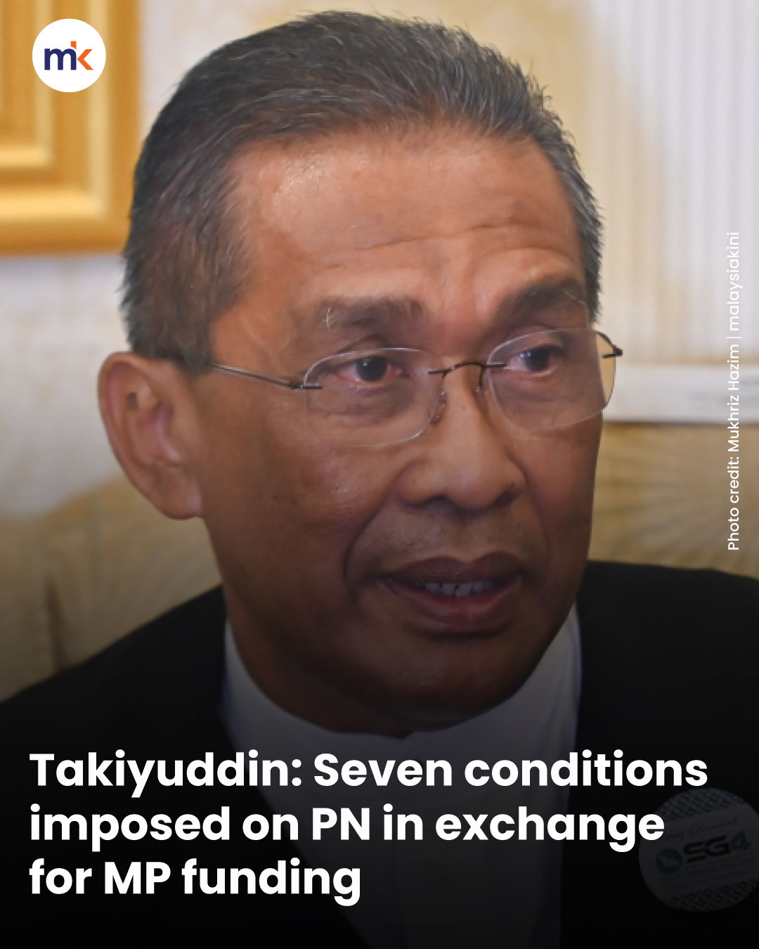 Takiyuddin: Seven conditions imposed on PN in exchange for MP funding