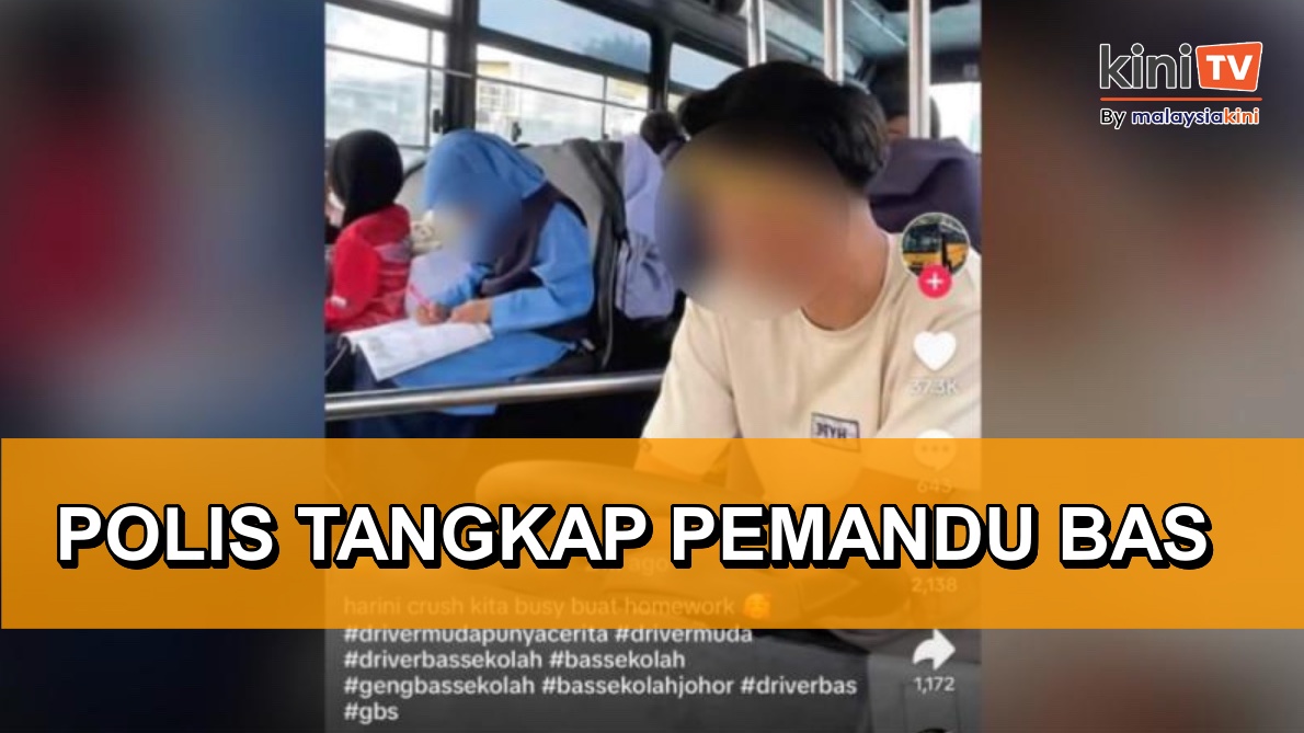 Pemandu bas 'crush' dengan murid sekolah, rakam video ditangkap