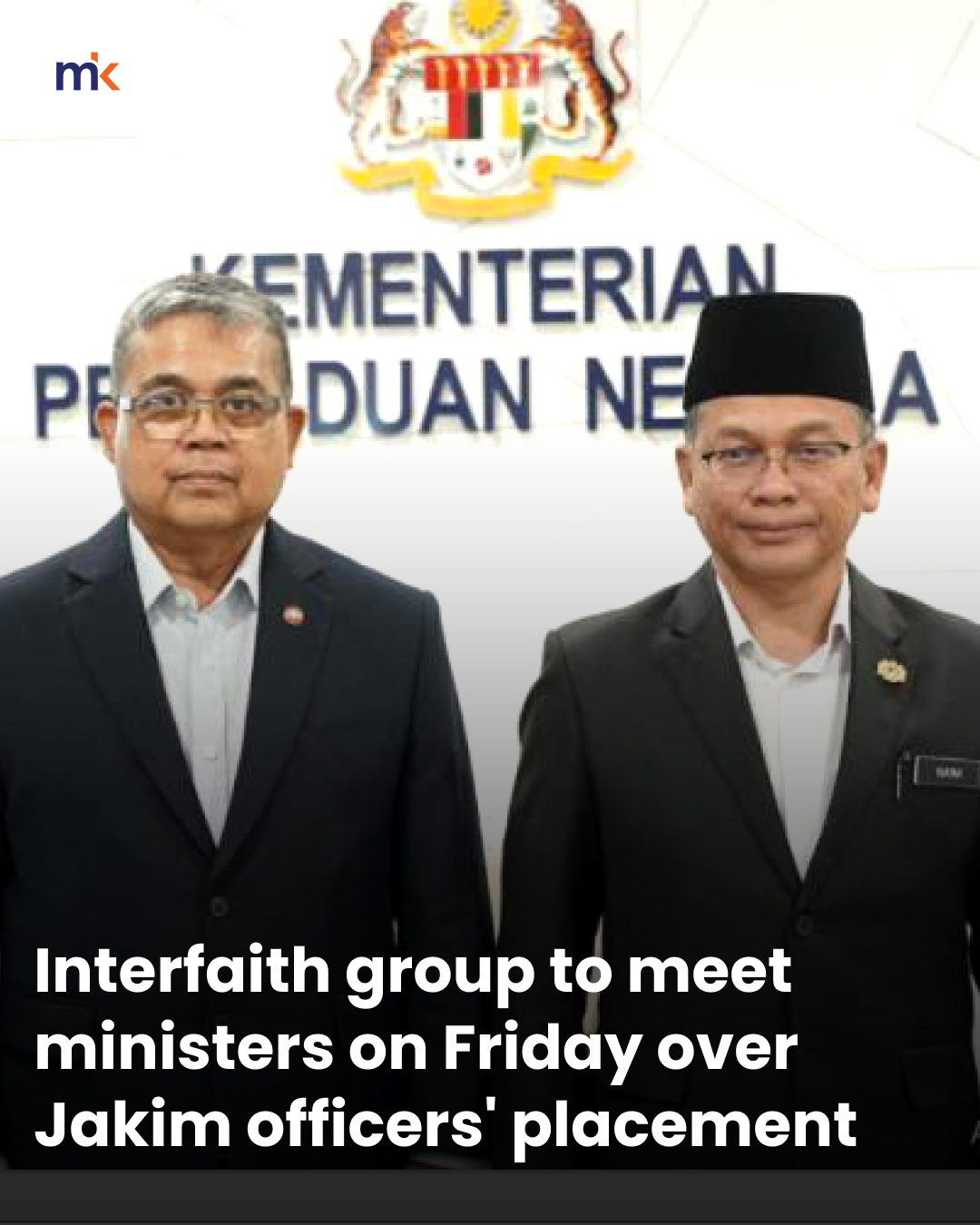 Interfaith group to meet ministers on Friday over Jakim officers' placement