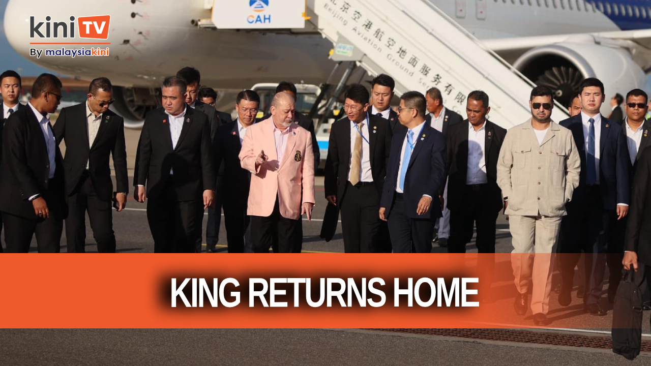 King returns home after four-day state visit to China