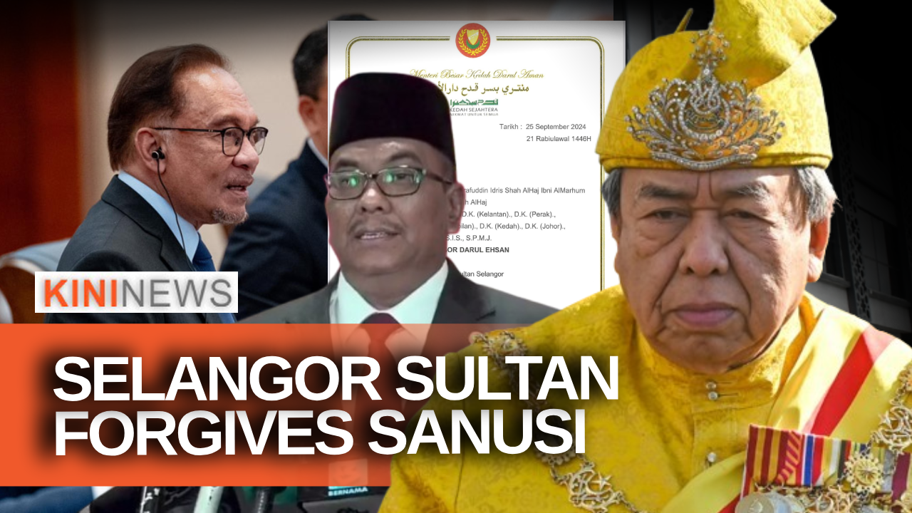 #KiniNews: Selangor ruler forgives Sanusi; If you're innocent, why refuse to declare assets? - Anwar