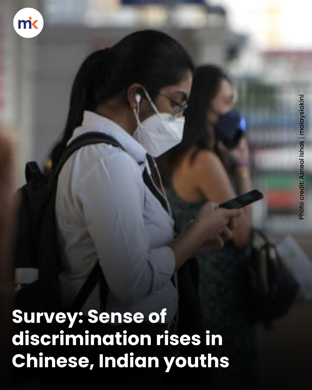 Survey: Sense of discrimination rises in Chinese, Indian youths