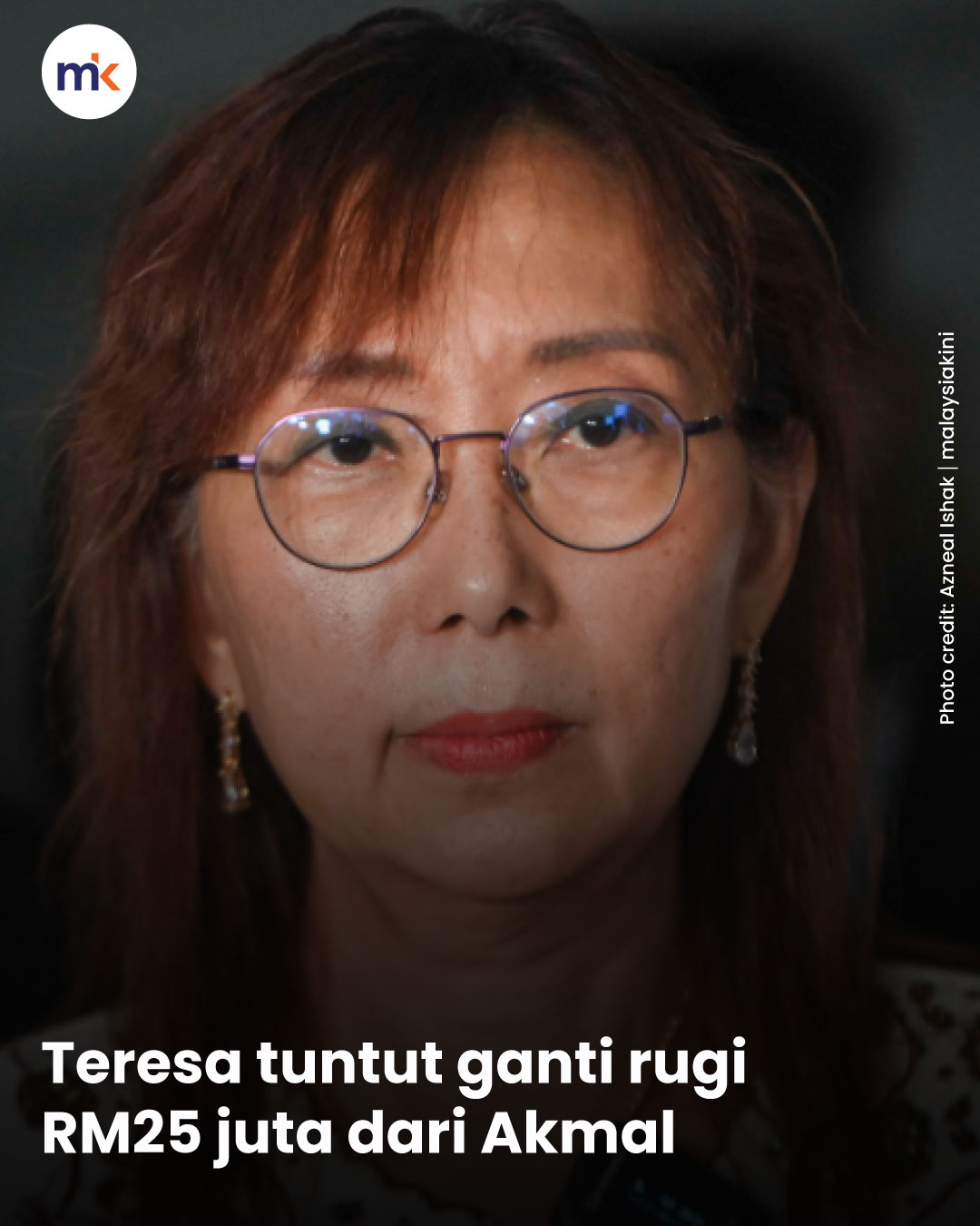 Teresa tuntut ganti rugi RM25 juta dari Akmal