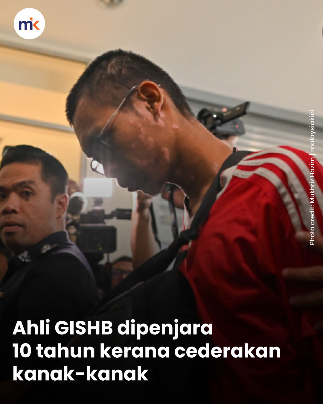 Ahli GISHB dipenjara 10 tahun kerana cederakan kanak-kanak