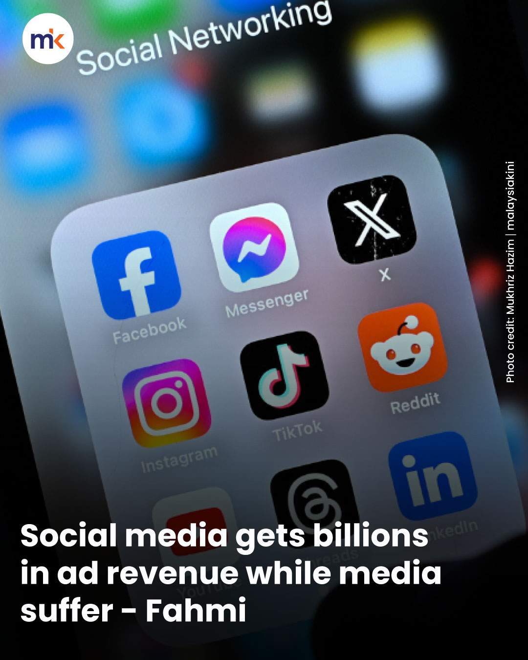 Social media gets billions in ad revenue while media suffer - Fahmi
