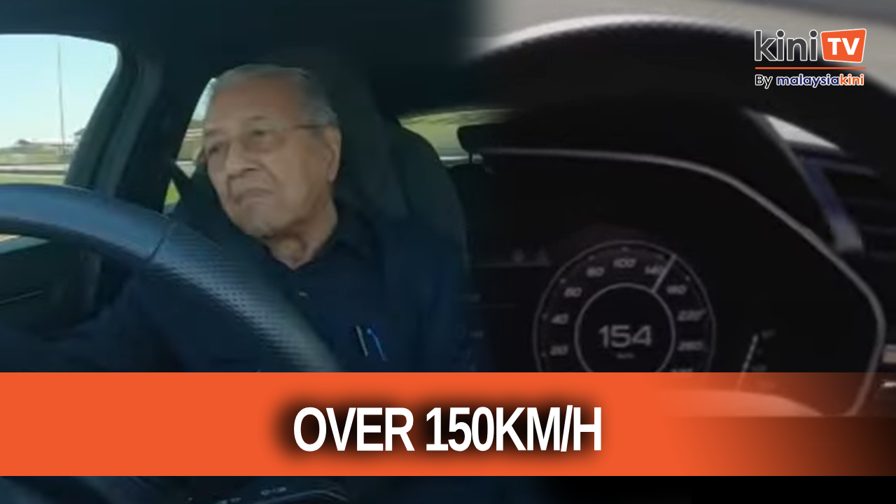 Dr M takes over the wheel, drives at over 150km/h at SIC