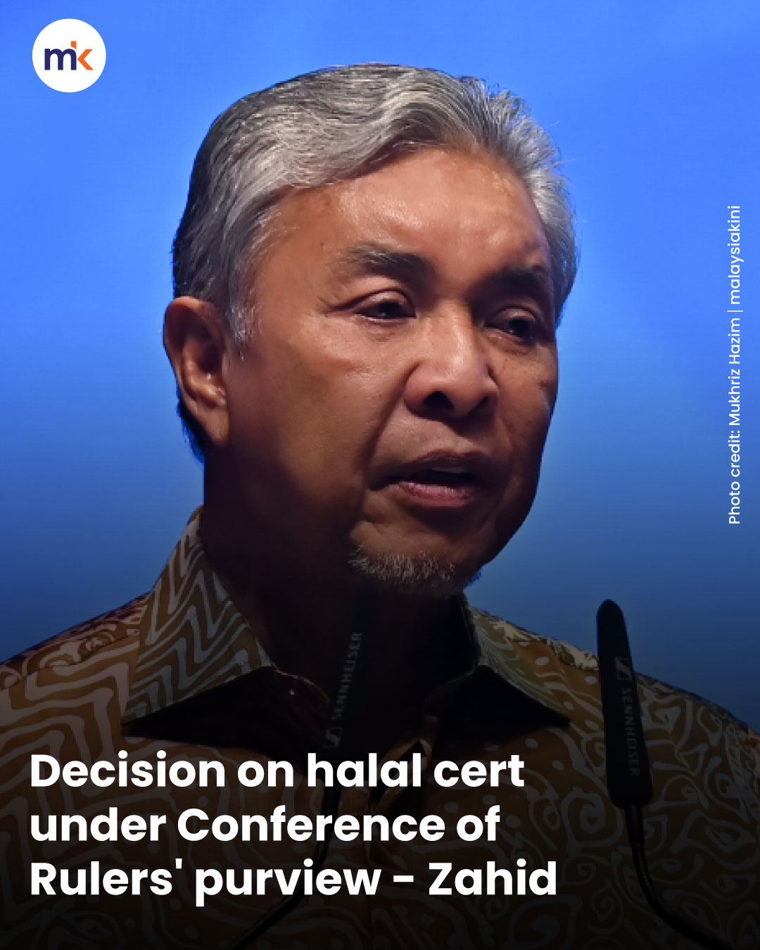 Decision on halal cert under Conference of Rulers' purview - Zahid