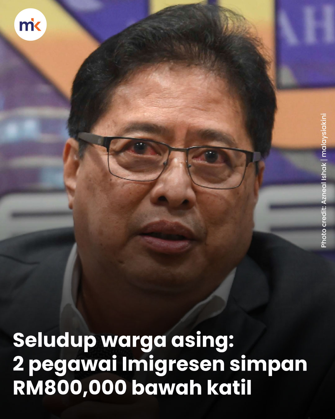 Seludup warga asing: 2 pegawai Imigresen simpan RM800,000 bawah katil