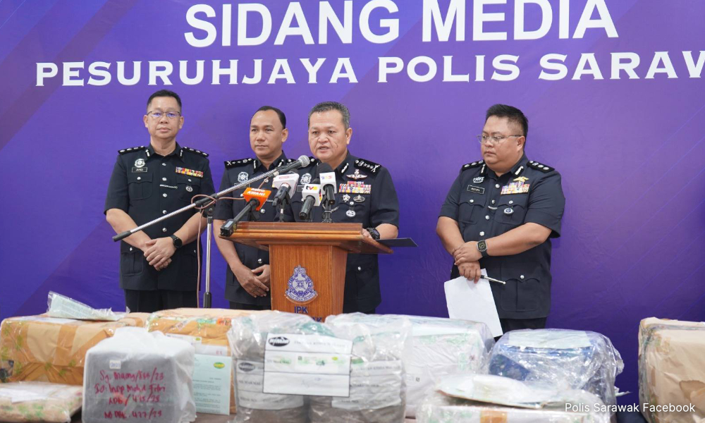 Polis Sarawak lupus dadah bernilai lebih RM2.6 juta