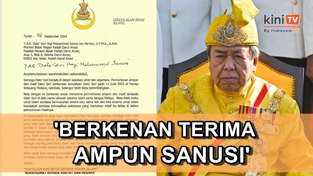 Sultan Selangor ampunkan Sanusi, nasihat jangan terlalu emosi