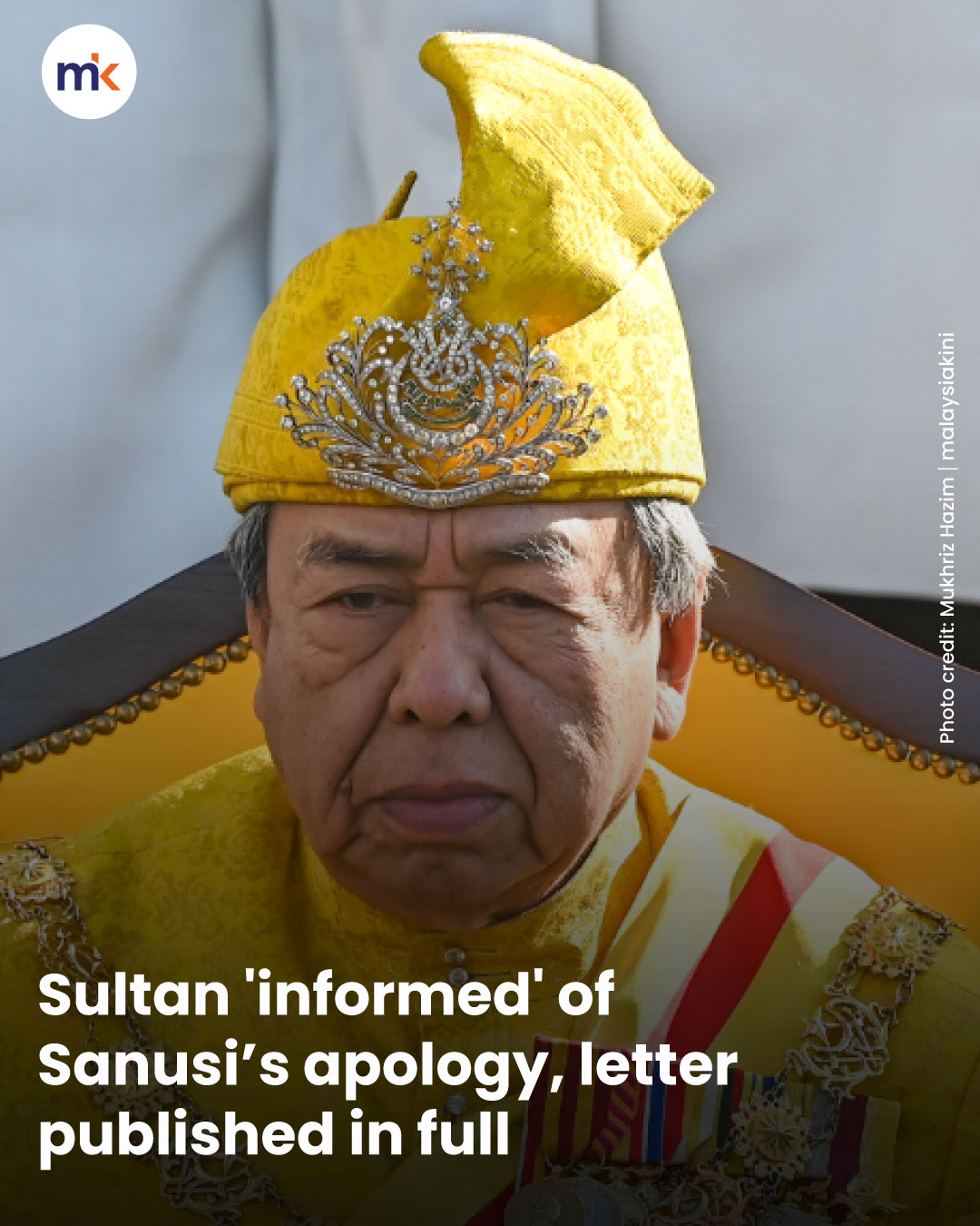 Sultan 'informed' of Sanusi’s apology, letter published in full