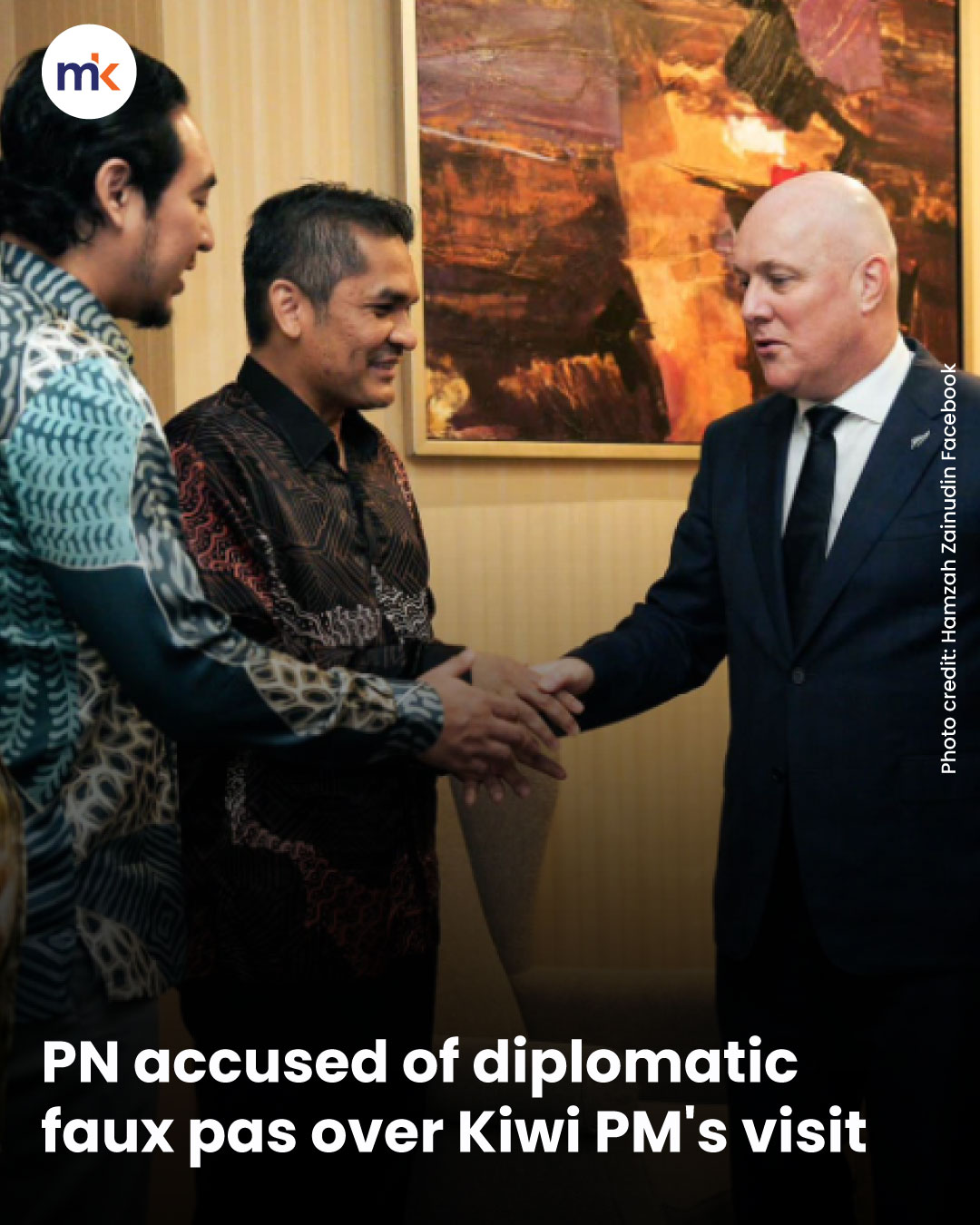 PN accused of diplomatic faux pas over Kiwi PM's visit