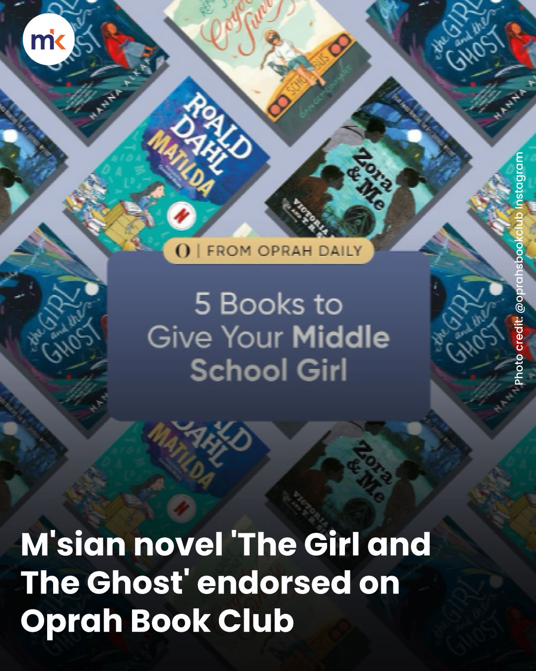 M'sian novel 'The Girl and The Ghost' endorsed on Oprah Book Club