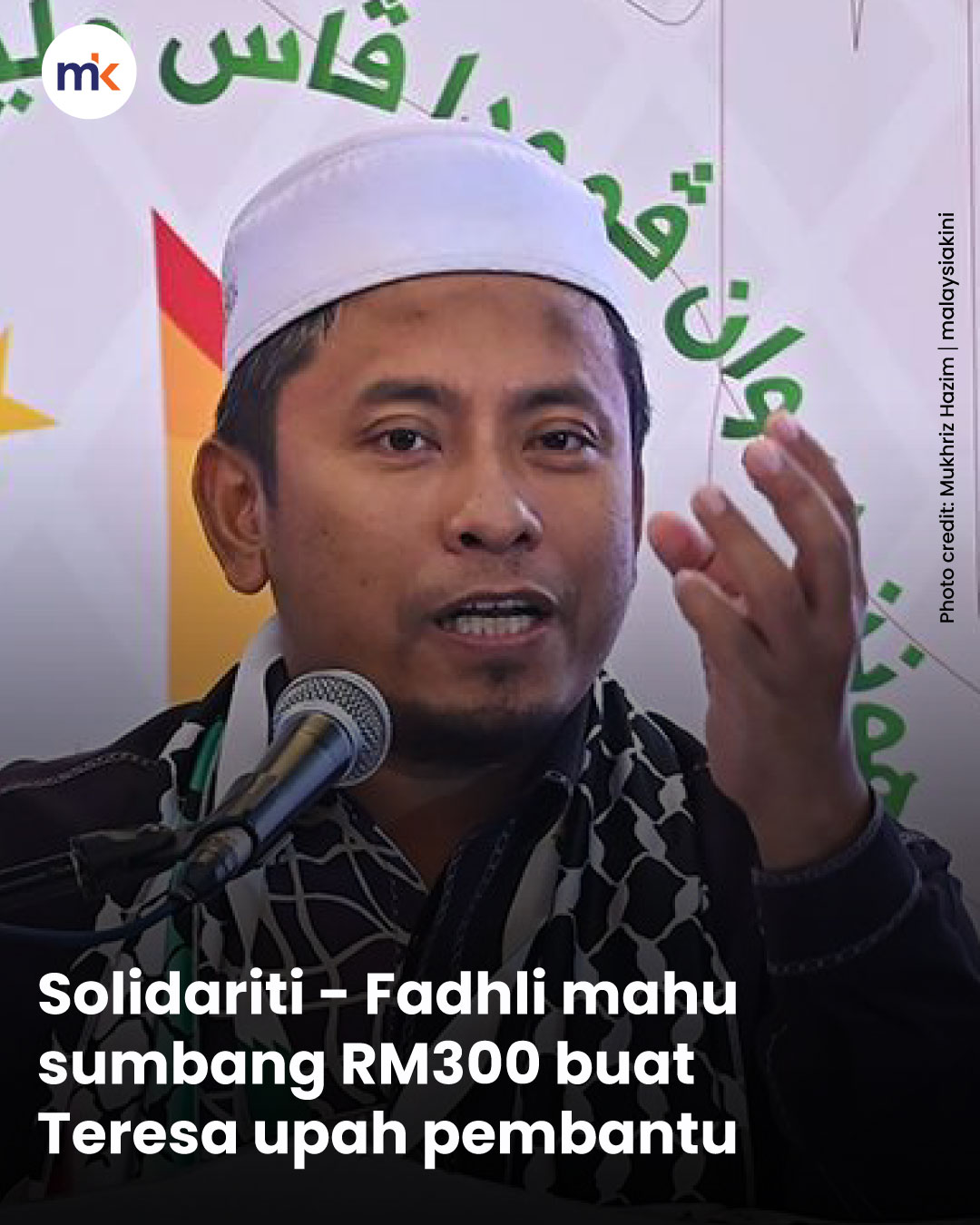 Solidariti - Fadhli mahu sumbang RM300 buat Teresa upah pembantu